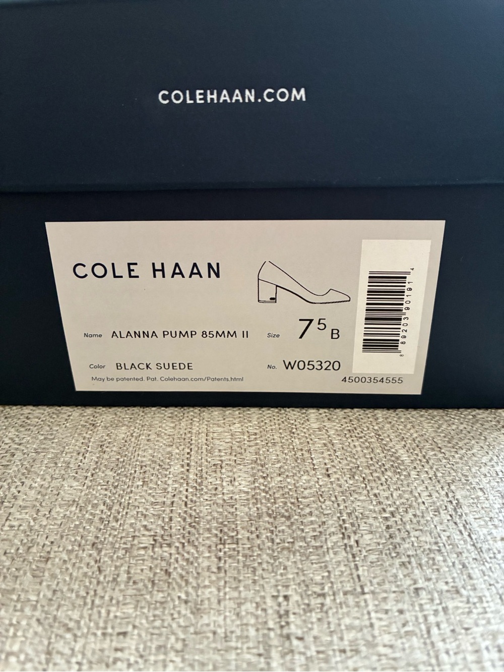 Cole Haan Alanna block heel pump in black suede. - Picture 11 of 11